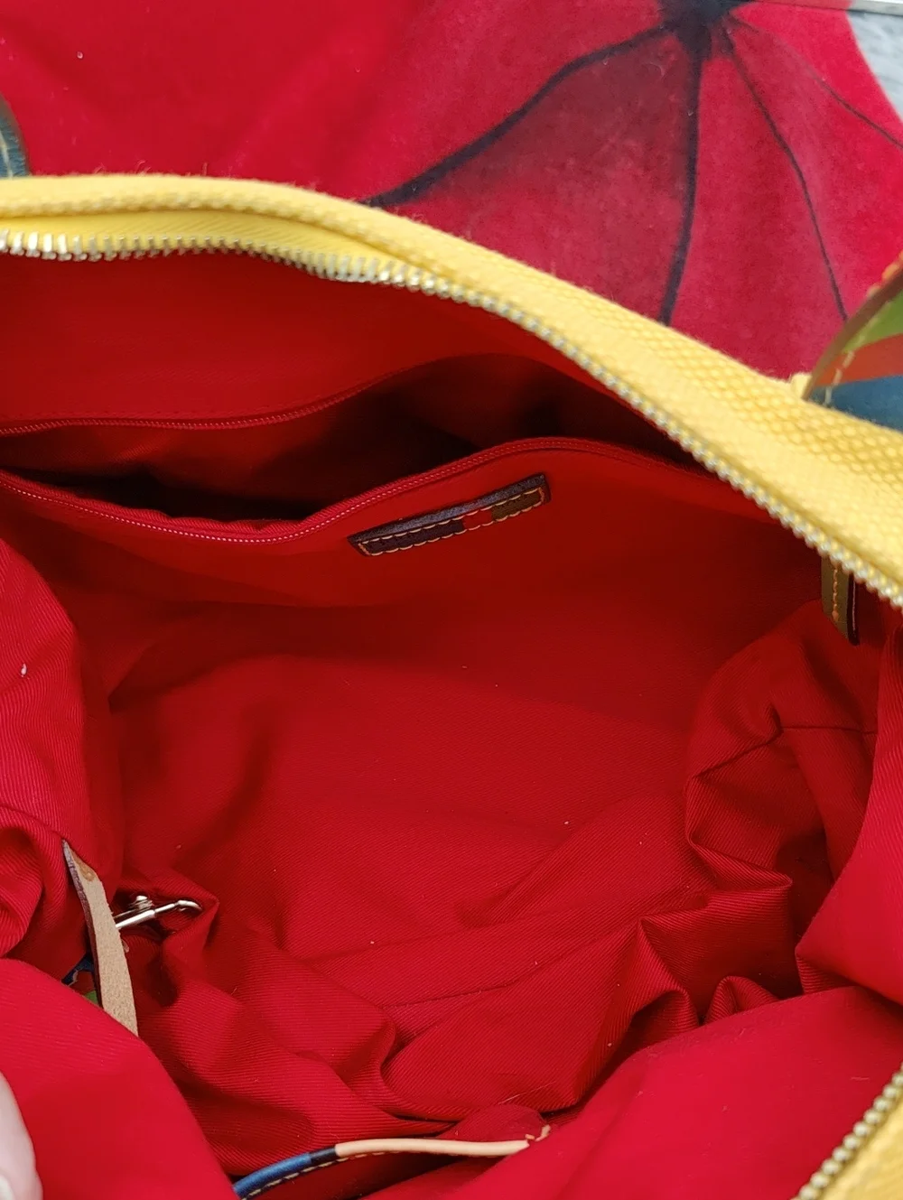Dooney & Bourke Yellow Canvas Y2K Satchel